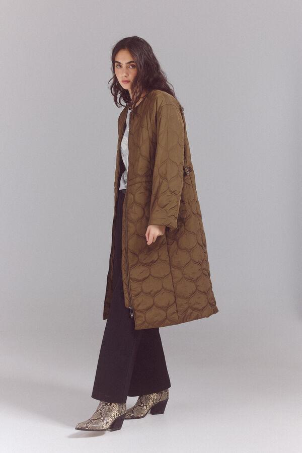 Slowlove Anorak ligero acolchado Kaki