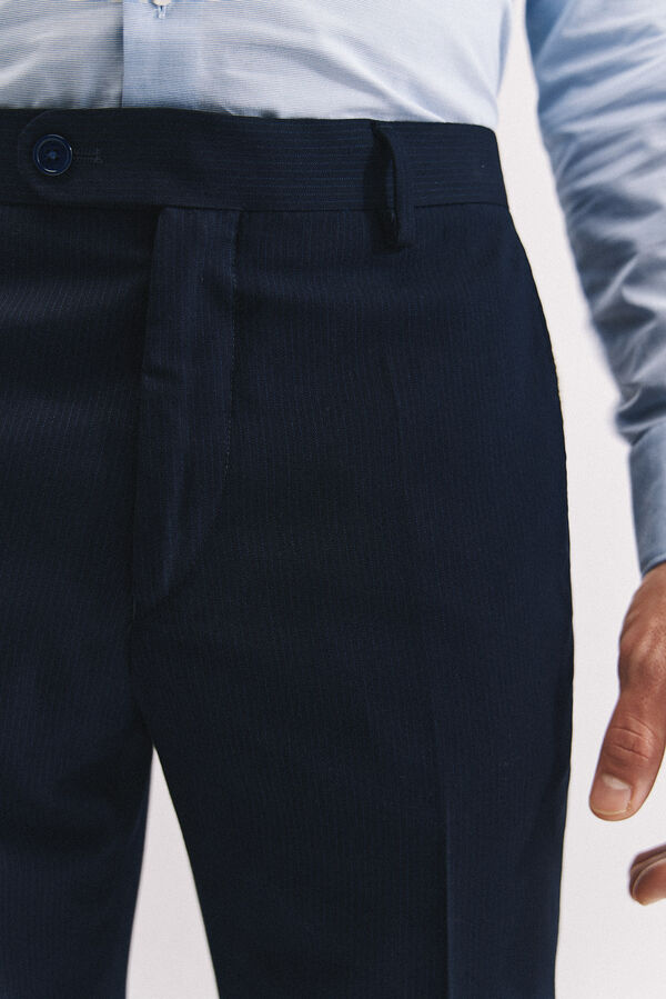 Cortefiel Camisa vestir otom&aacute;n slim fit f&aacute;cil plancha Azul