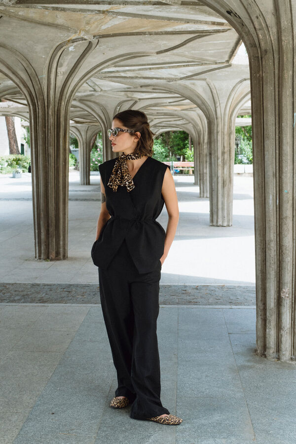 Object Cal&ccedil;as perna larga Preto