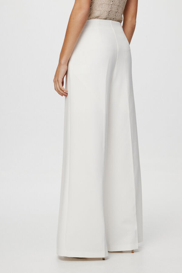 Vila Pantal&oacute;n ancho de pata de elefante Blanco