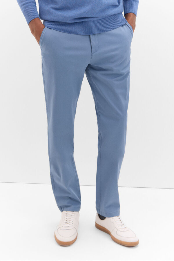 Cortefiel Cal&ccedil;as chino regular fit Azul