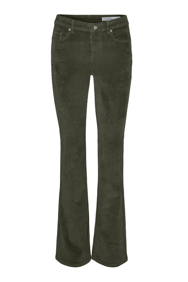 Vero Moda Pantal&oacute;n vaquero acampanado Verde oscuro