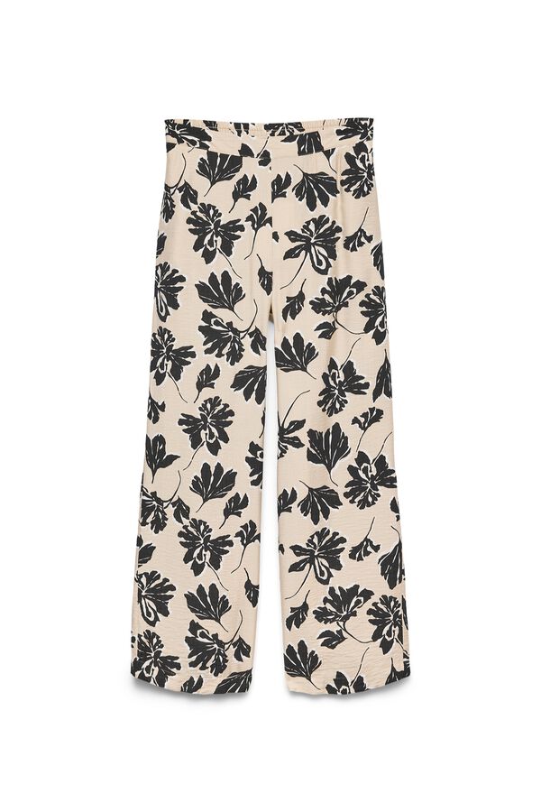 Vero Moda Pantal&oacute;n largo estampado Beige