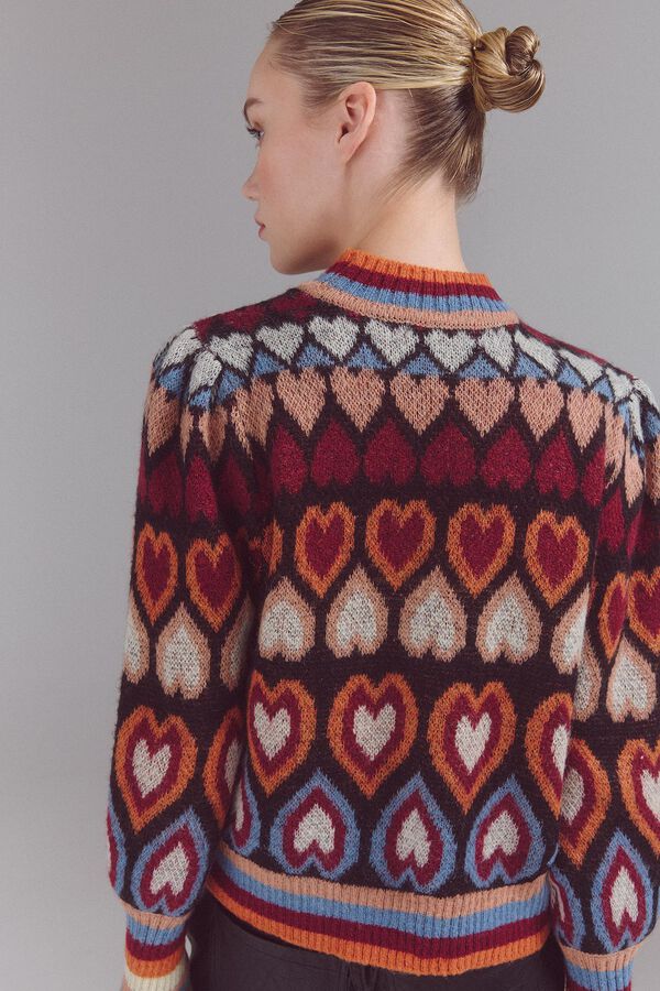 Slowlove Jersey punto fantas&iacute;a Naranja