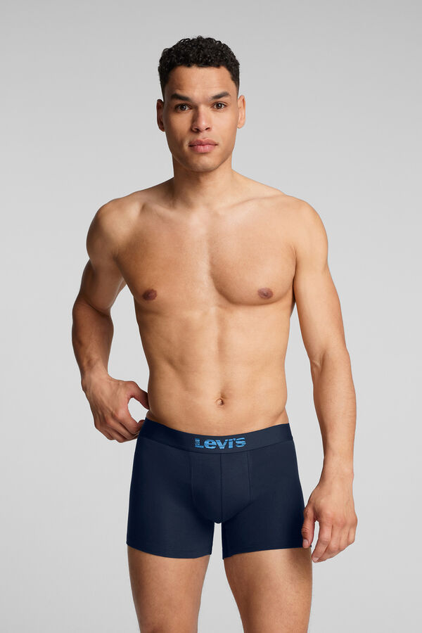 Levi's Caja de 3 calzoncillos b&oacute;xer de algod&oacute;n Levi's Azul marino