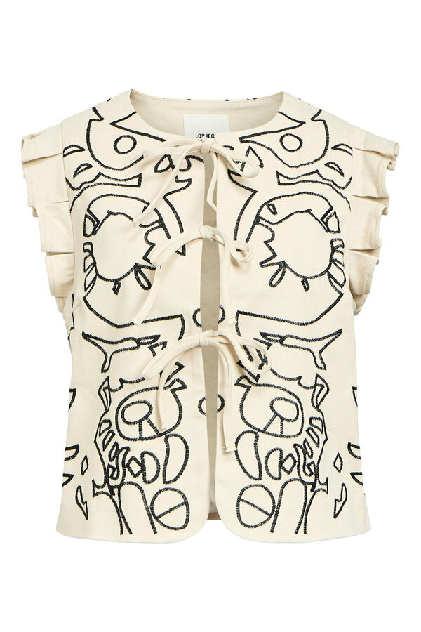 Object Chaleco bordado Gris