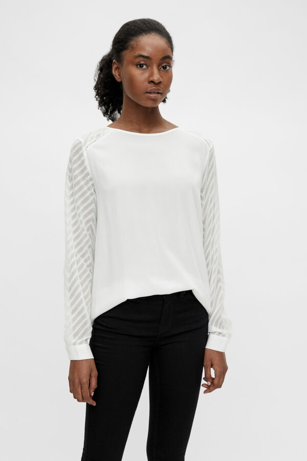Object Blusa de manga fina Branco