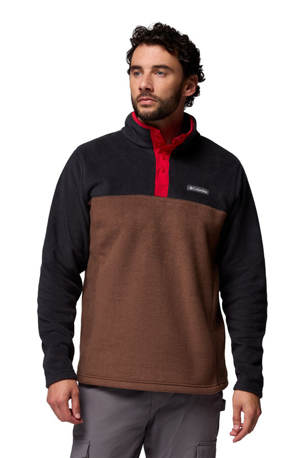 Columbia Forro polar Steens Mountain&trade; II para hombre Marr&oacute;n