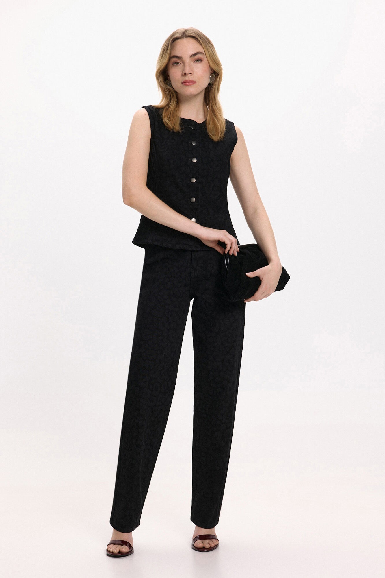 Vila Chaleco vaquero animal print