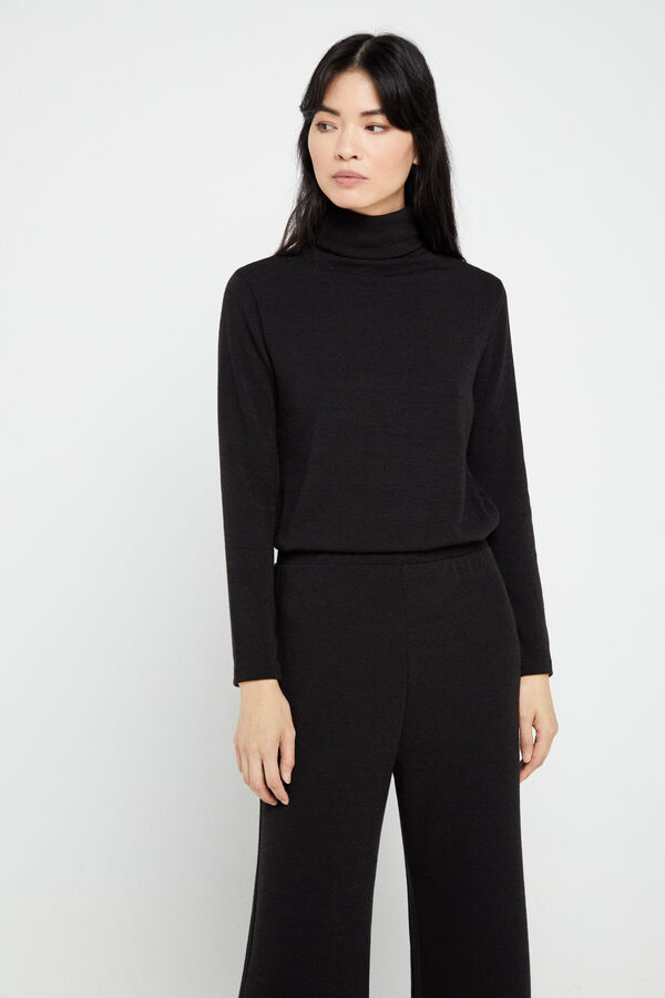 Cortefiel Legging polipele skinny Preto
