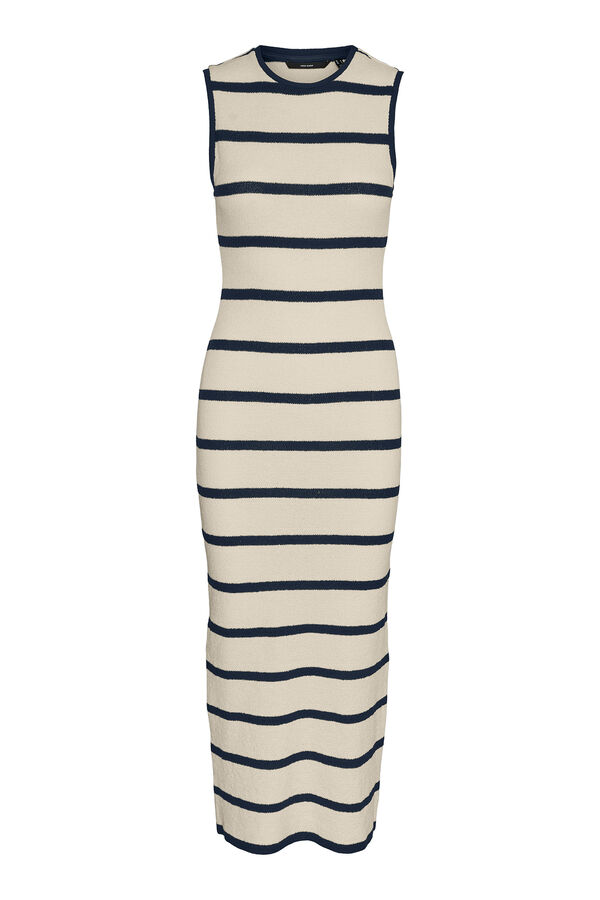 Vero Moda Vestido largo 7/8 sin mangas Preto