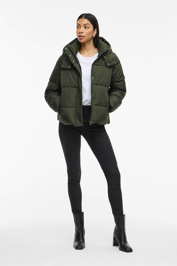 Vila Abrigo acolchado con capucha Verde