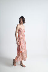 Object Vestido largo estampado Rosa