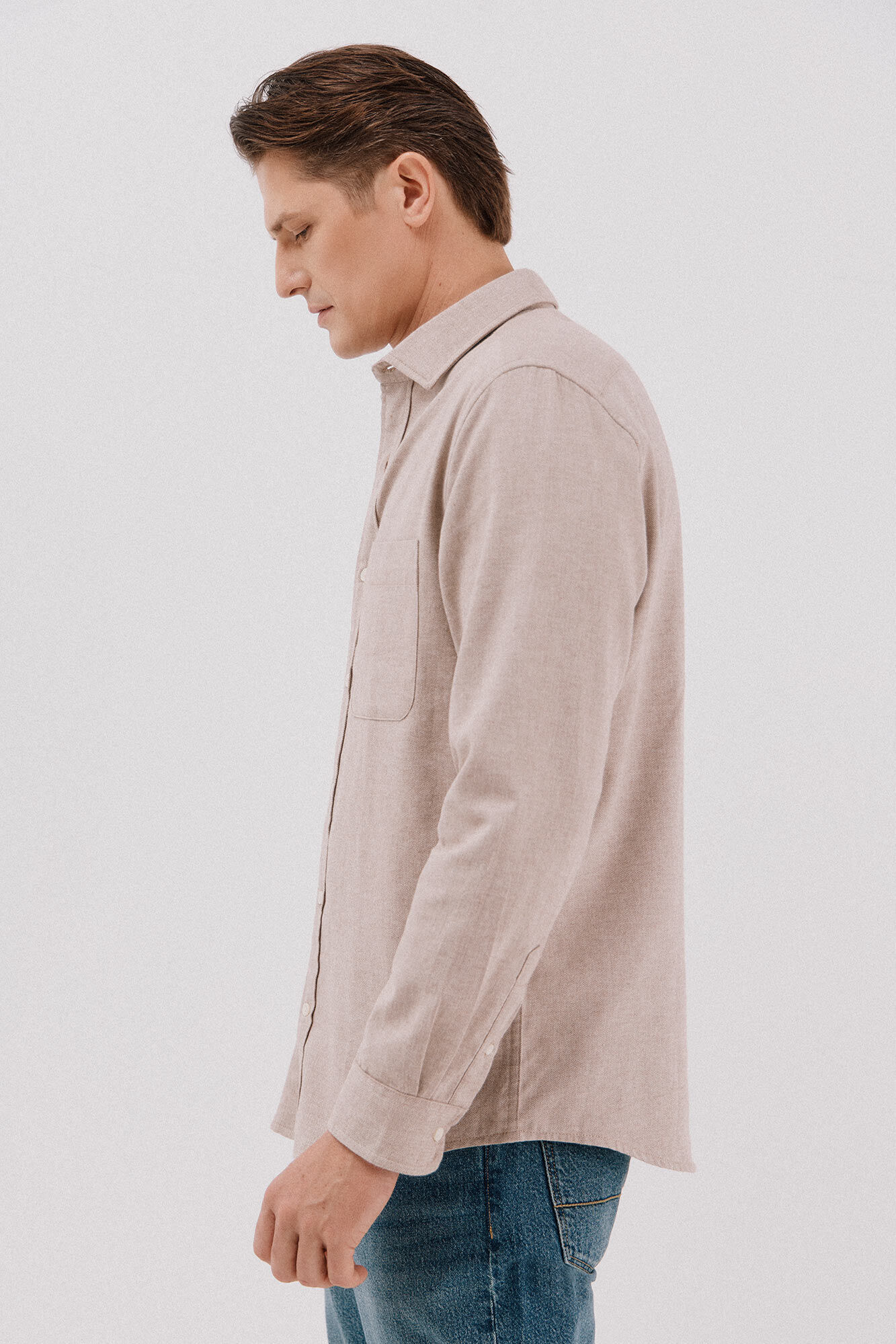 Cortefiel Camisa flanela espinha