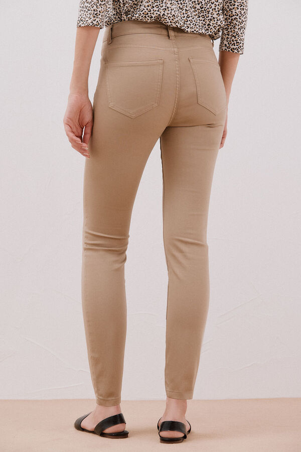 Cortefiel Pantalones Sensational color Beige