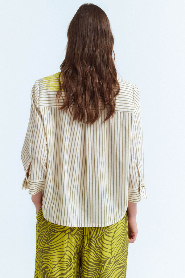 Vila Camisa de manga manga 3/4 Cinzento