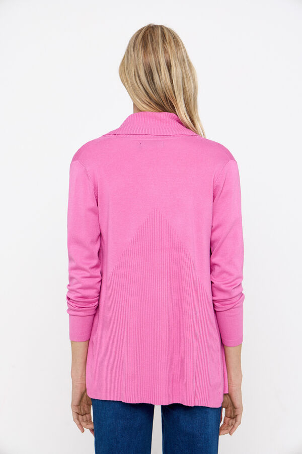 Cortefiel Casaco gola xaile Roxo