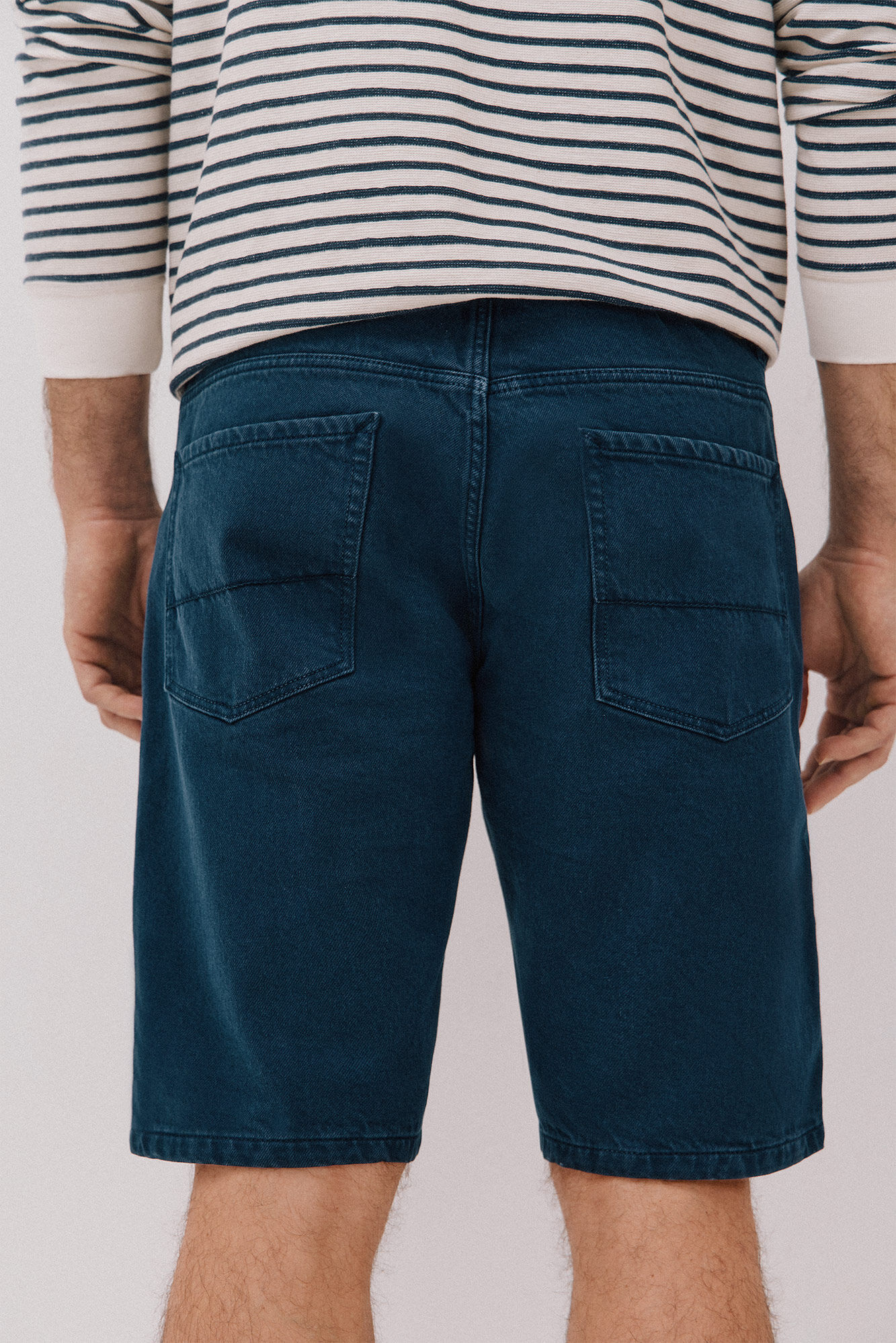 Cortefiel Bermuda denim cor