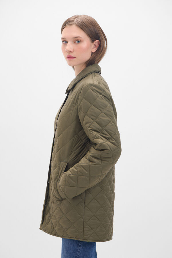 Cortefiel Chaqueta acolchada ultraligera Kaki