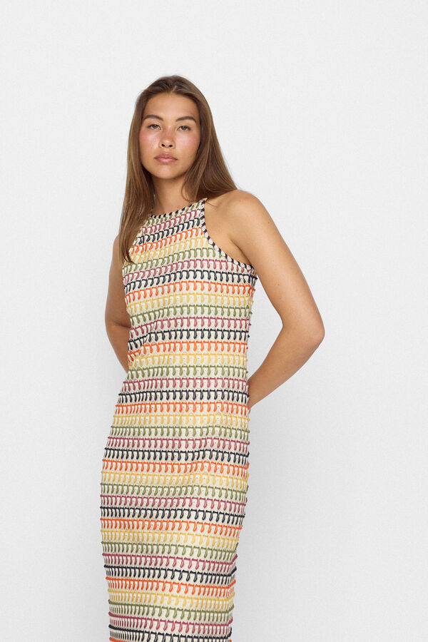 Slowlove Vestido tirantes Multicolor