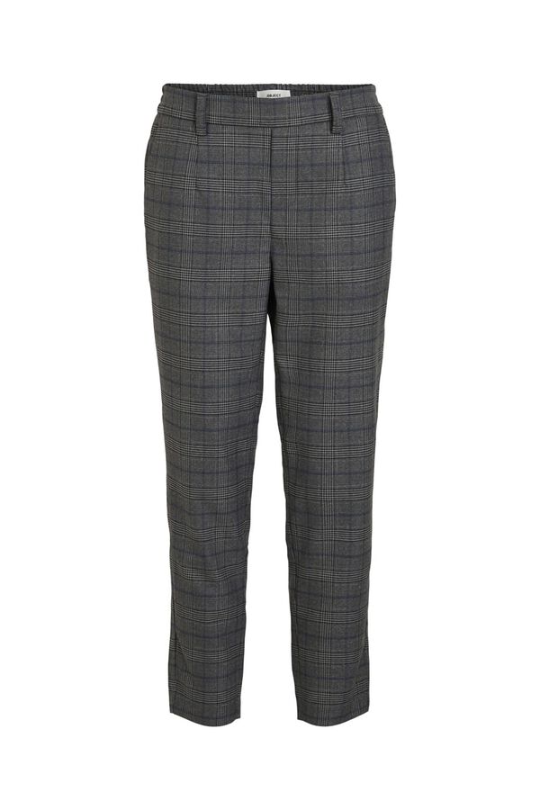 Object Pantal&oacute;n largo de corte recto Negro