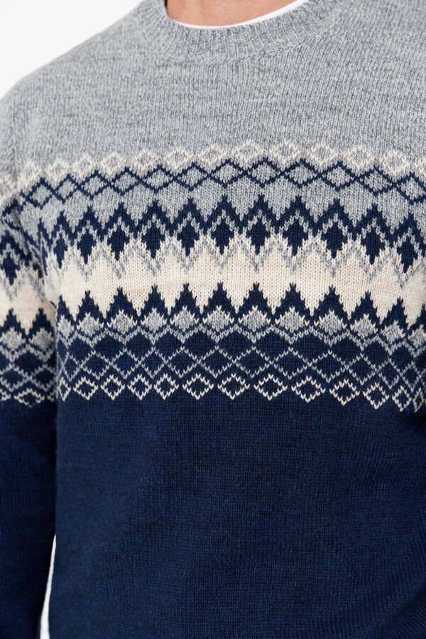 Cortefiel Camisola natal l&atilde; tor&ccedil;al Azul