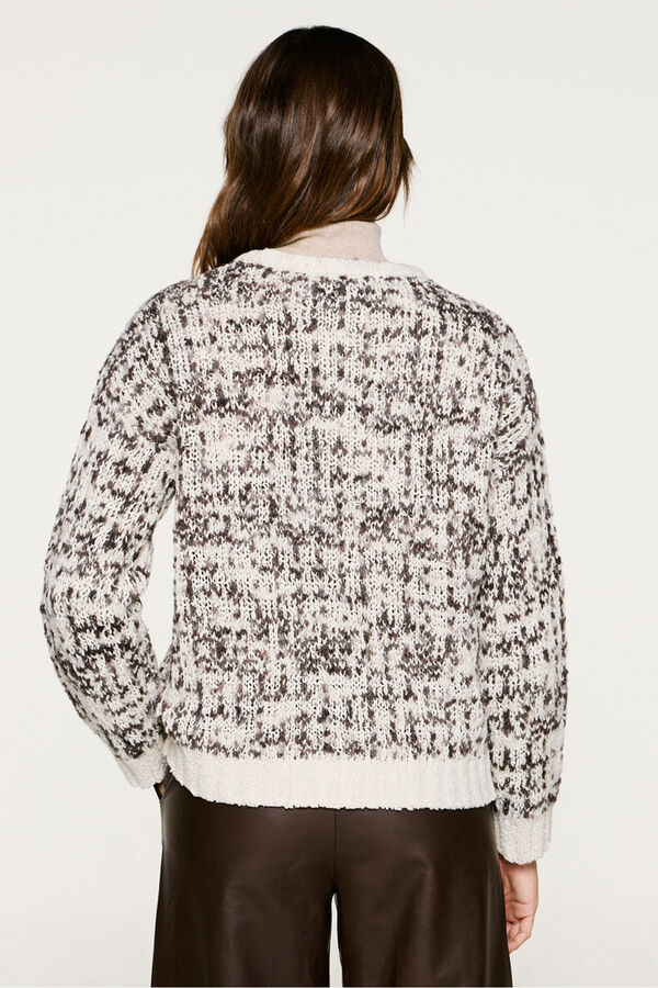 Selected Jersey lana cuello caja Gris