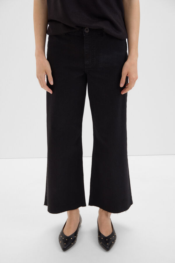 Cortefiel Pantalones Marine Negro