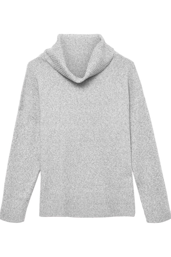 Vero Moda Jersey de punto cuello vuelto Gris
