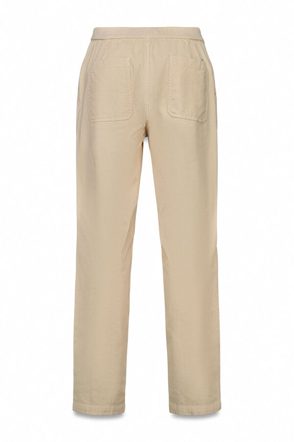 OOTO Cal&ccedil;as de veludo veludo com el&aacute;stico Tostado