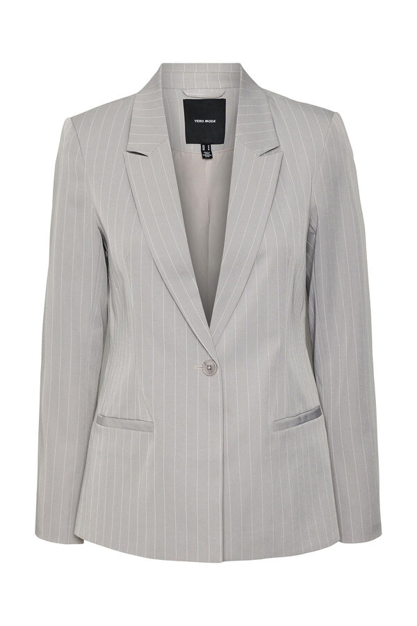 Vero Moda Blazer Slim estampado às riscas Cinzento