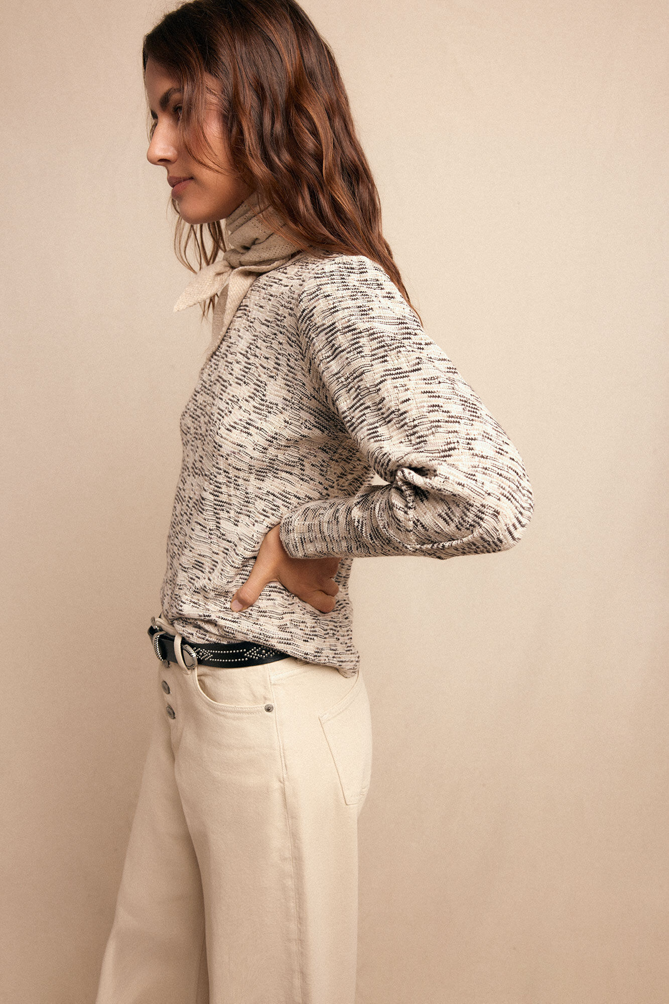 Slowlove Top estructura frunce