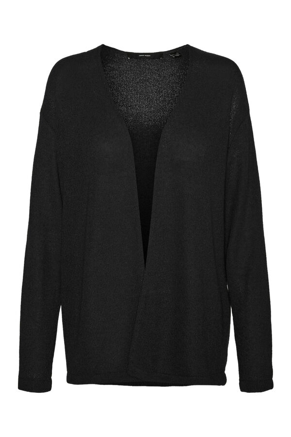 Vero Moda Cardigan curto ponto fino Preto