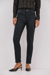 Cortefiel Pantalones Sensational resinados Negro