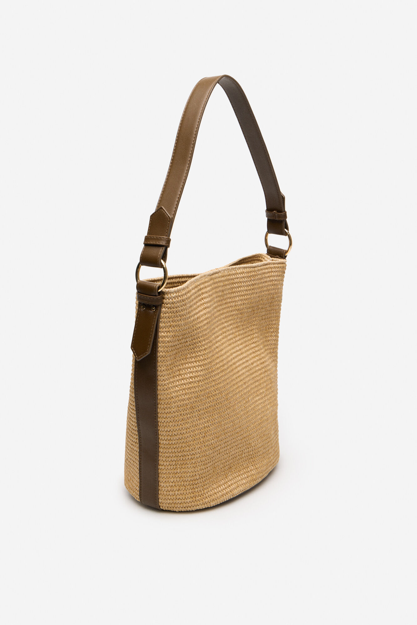 Cortefiel Bolso hobo rafia