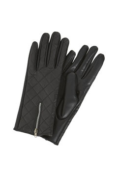 Cortefiel Guantes piel sintética Negro