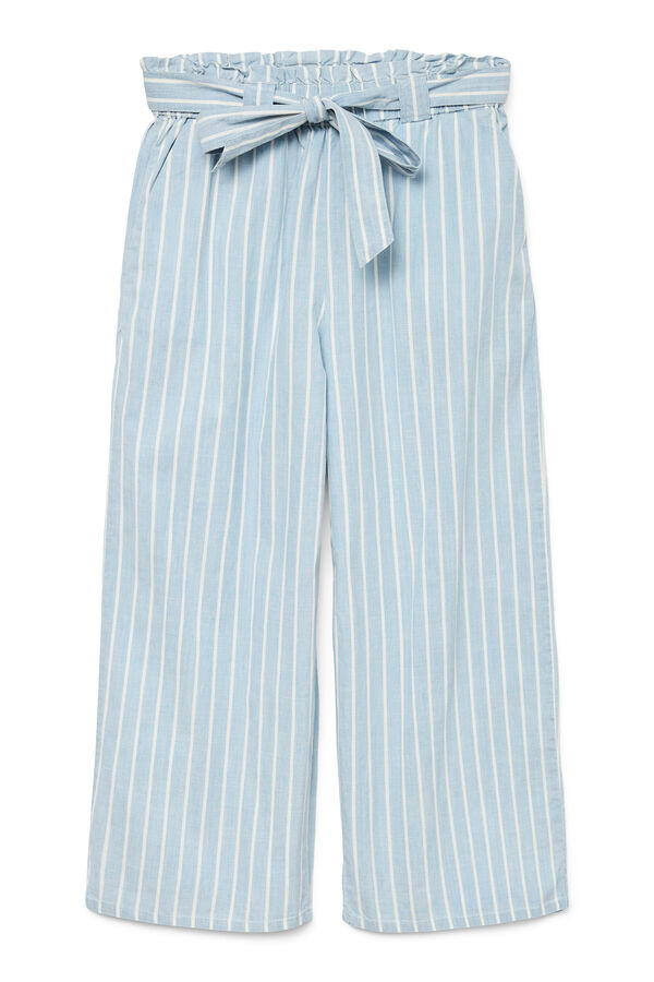 Vero Moda Pantalón ancho de rayas Azul
