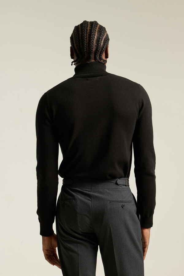 PuroEGO Jersey cuello cisne Negro