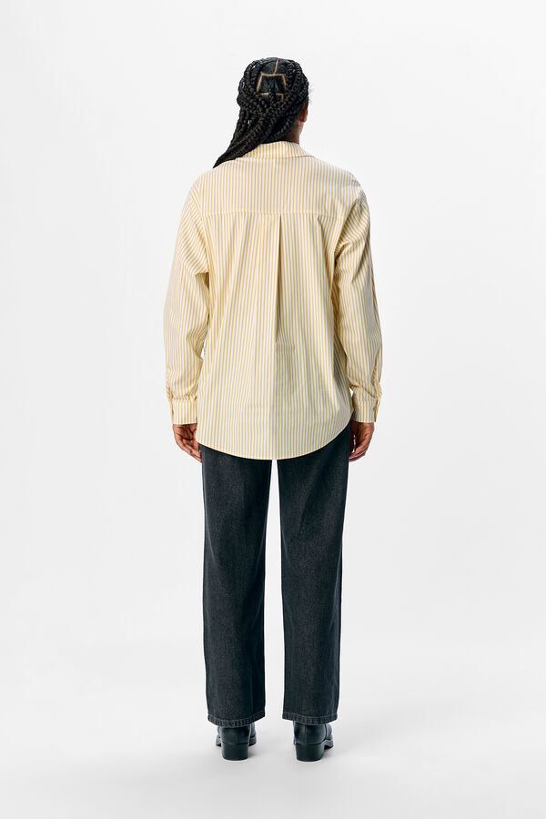 Object Camisa amplia rayas Amarillo