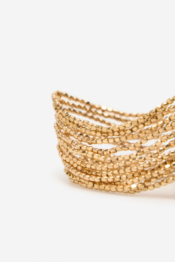 Cortefiel Conjunto de pulseiras de mi&ccedil;angas Dourado