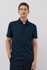 Cortefiel Polo regular fit Azul marino