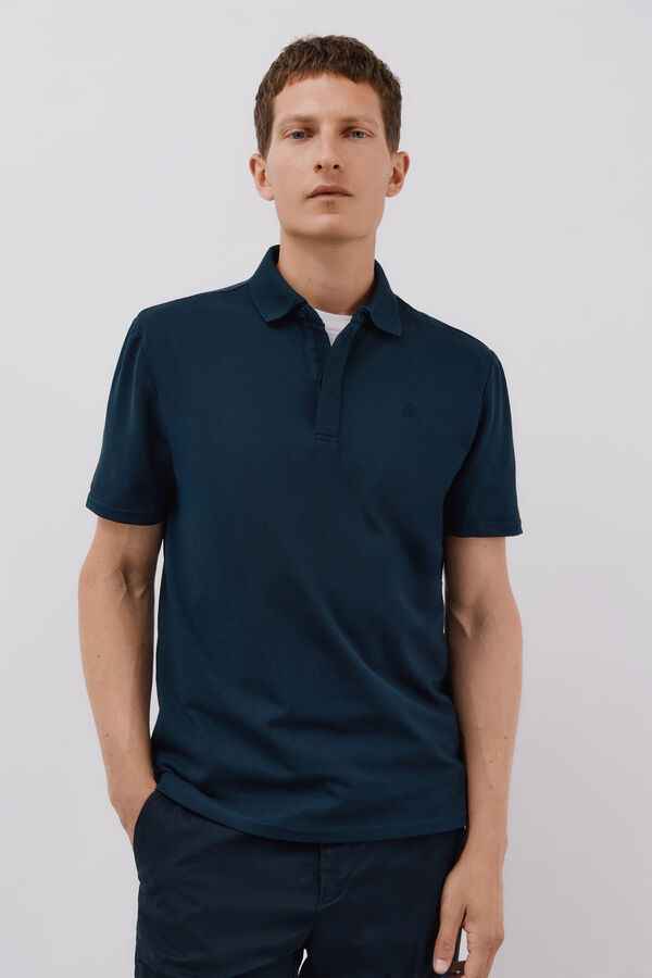 Cortefiel Polo regular fit Azul marino