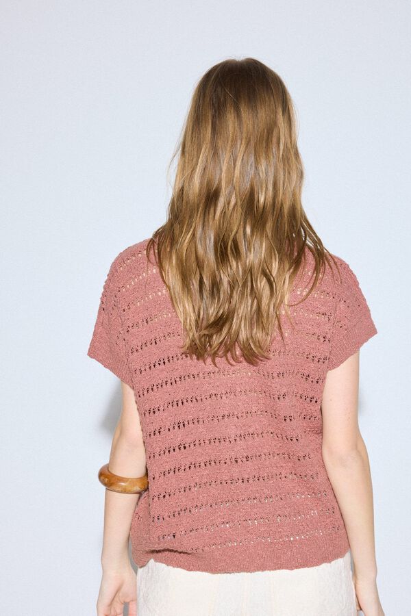 Slowlove Colete malha Castanho