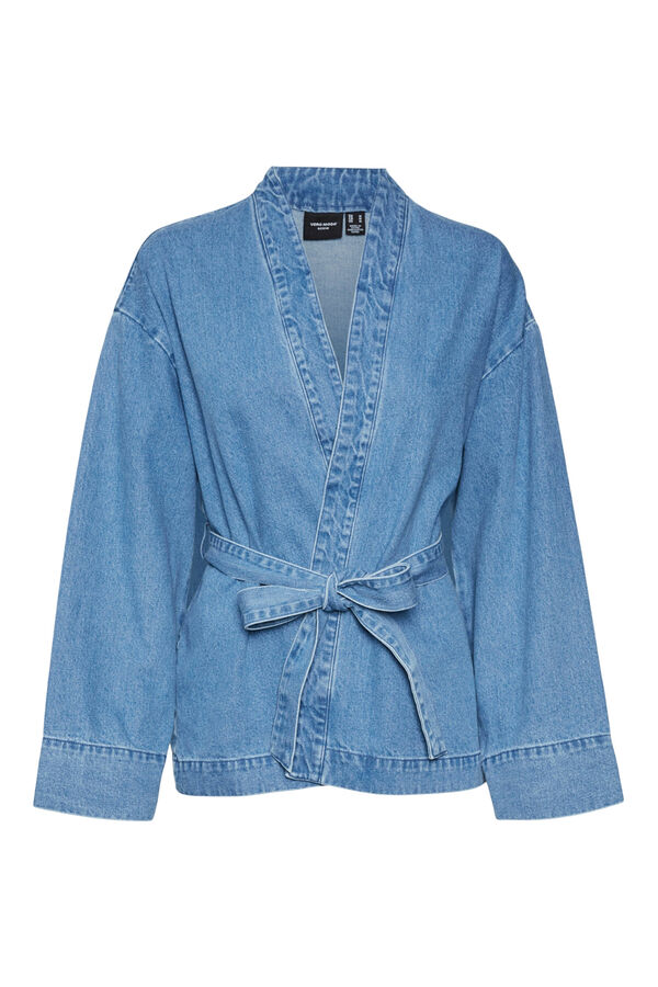 Vero Moda Kimono de tejido vaquero Azul