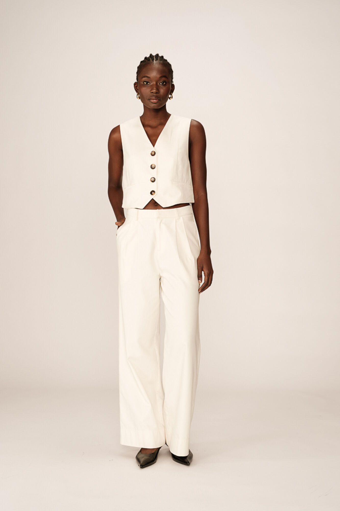 Grace & Mila Pantal&oacute;n de traje ancho