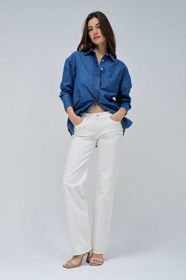 Salsa Jeans Vaqueros low rise straight Beige