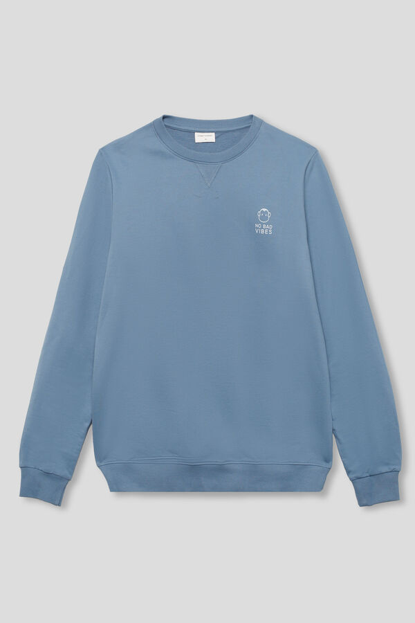 Street Monkey Sweatshirt da moda  Azul