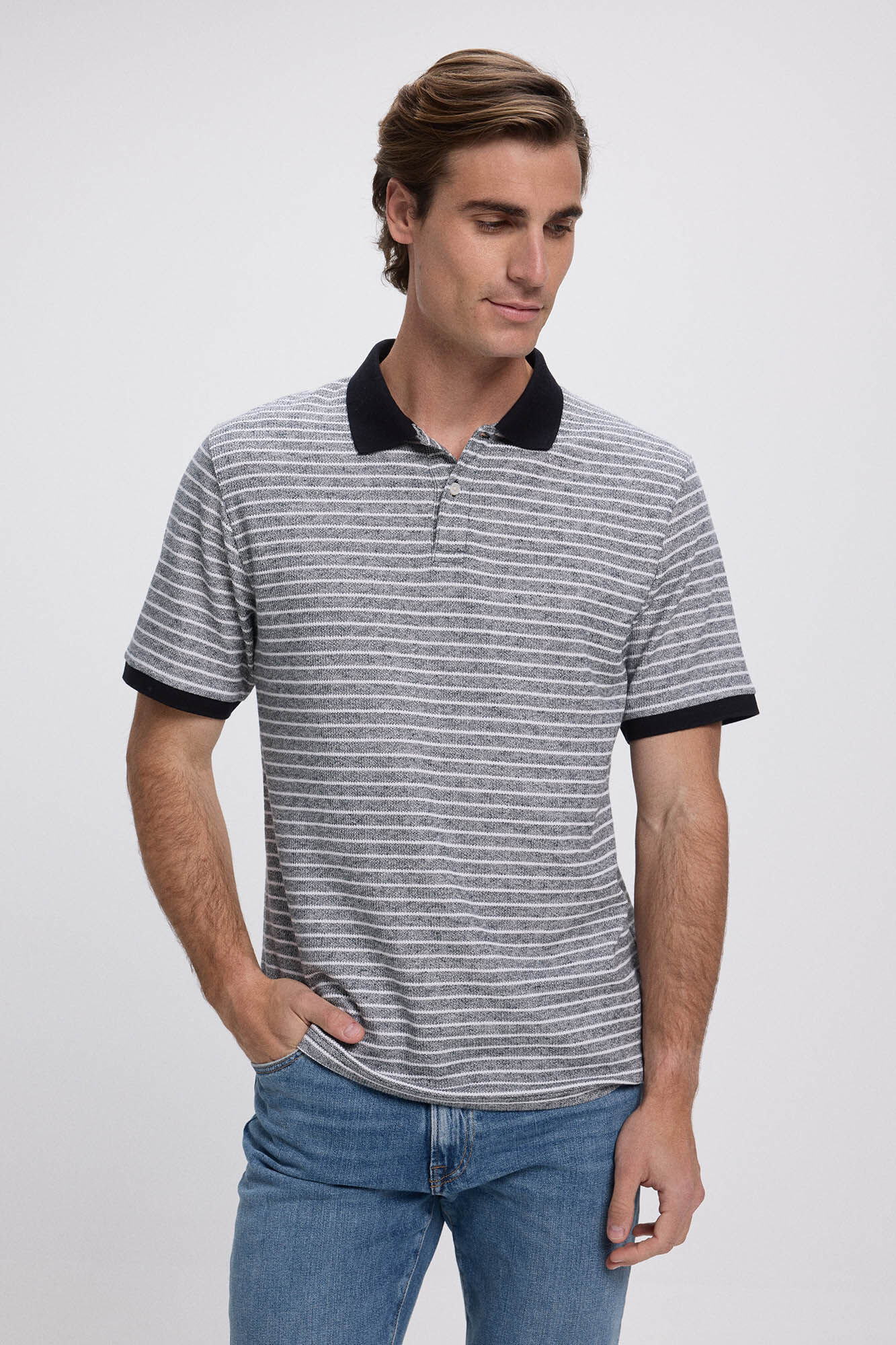 Jack & Jones P&oacute;lo de malha de regular fit