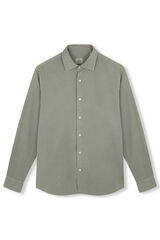 OOTO Camisa twill liso tencel algod&oacute;n Kaki