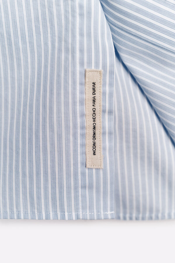 OOTO Camisa popelín manga larga Azul oscuro